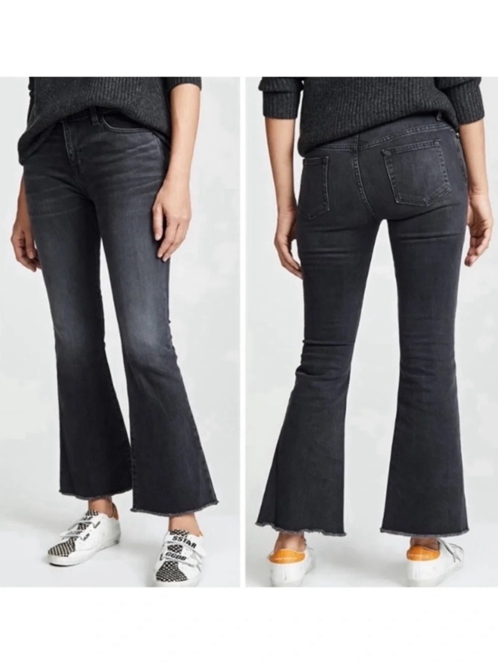 NILI LOTAN Vianca Cropped Flare Jeans